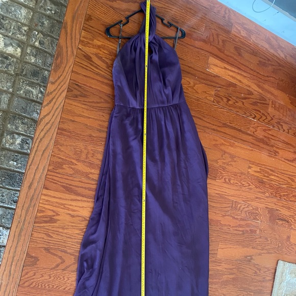 Amethyst, Vera Wang White Bridesmaid collection, halter, chiffon, size 10 - Picture 15 of 16